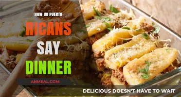 Discovering Puerto Rico's Unique Dinner Lingo: How Locals Say It