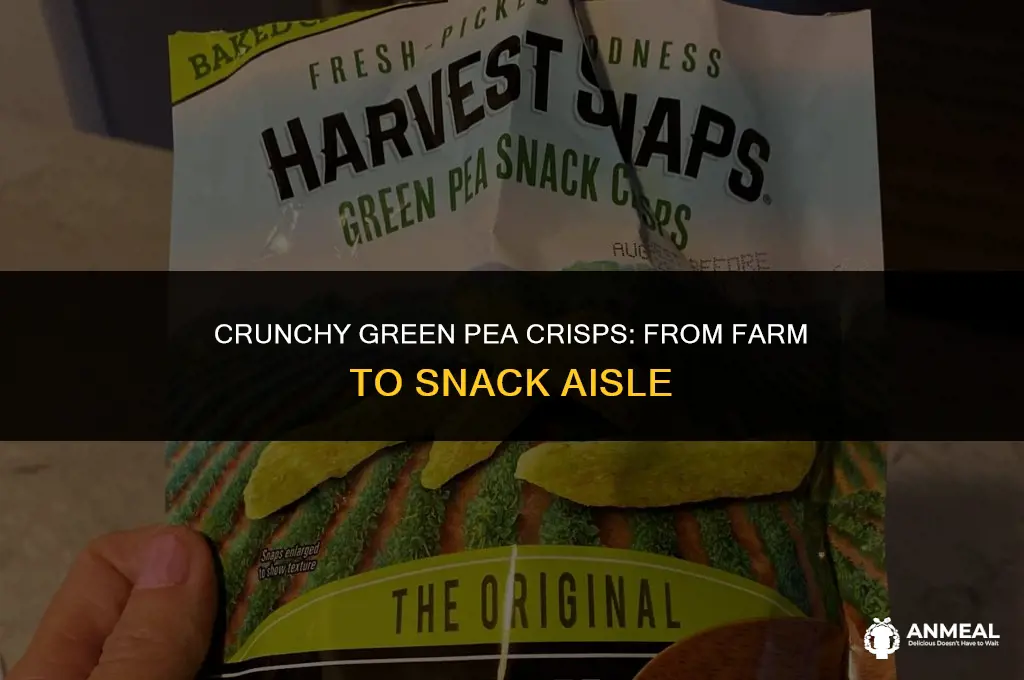 how do they make green pea snack crisps