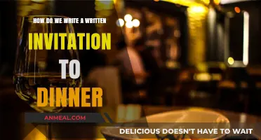 Crafting the Perfect Written Dinner Invitation: Tips and Etiquette