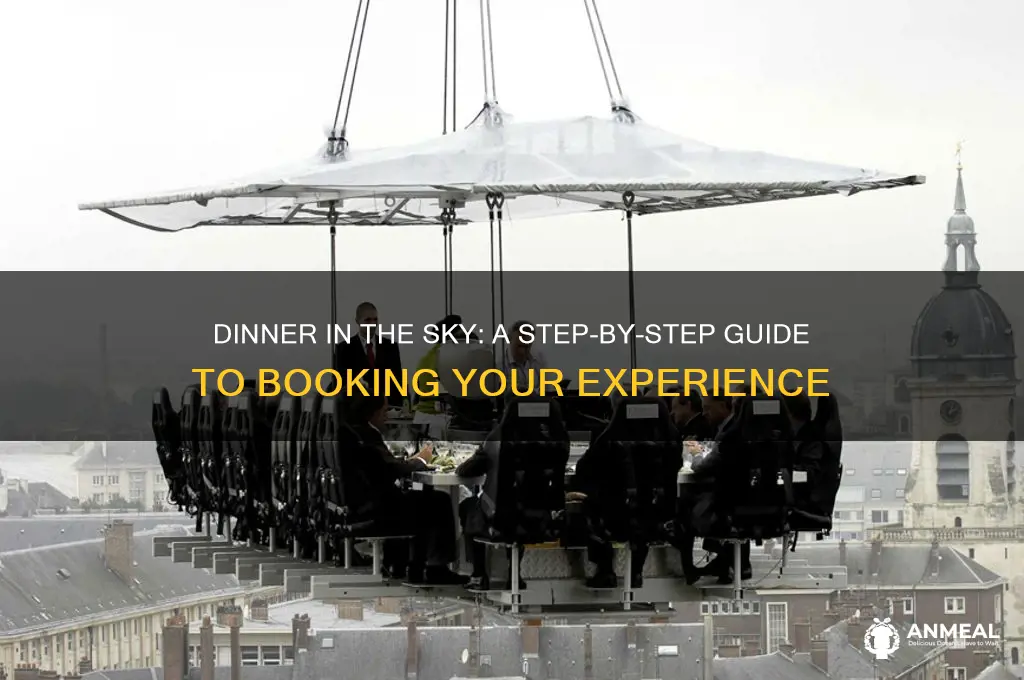 how do you book dinner in the sky