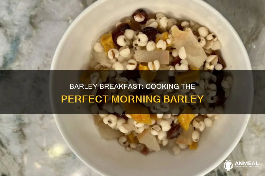 how do you cook barley for breakfast