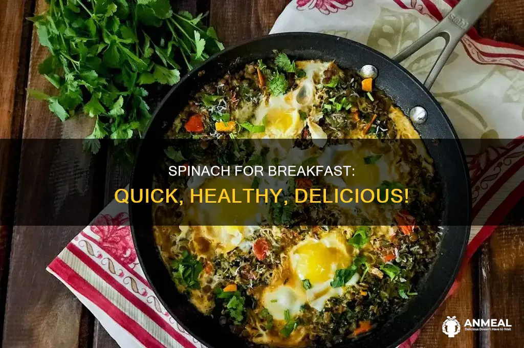 how do you cook spinach for breakfast