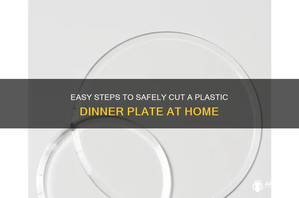 how do you cut a plastic dinner plate