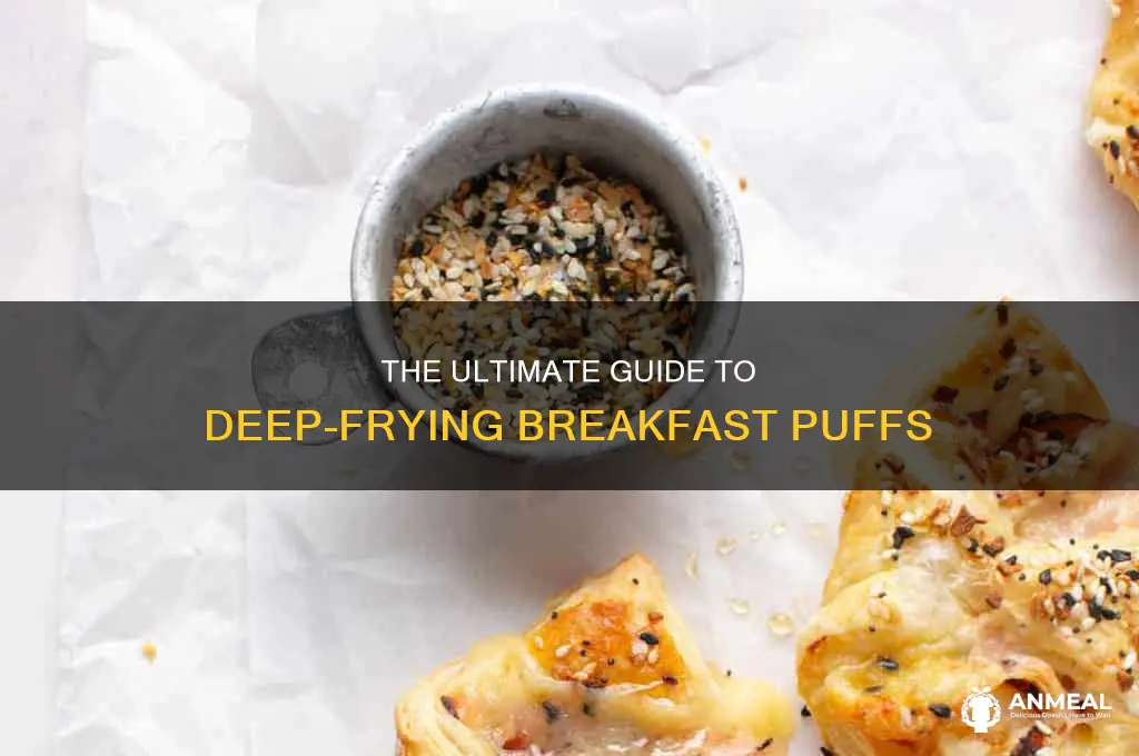 how do you deep fry breakfast puffs