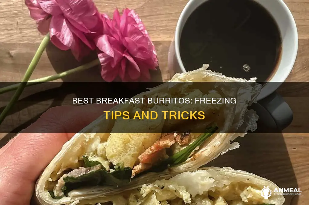 how do you freeze breakfast burritos