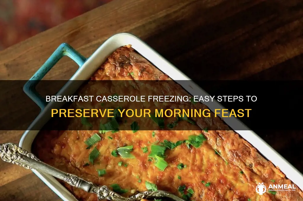 how do you freeze breakfast casserole
