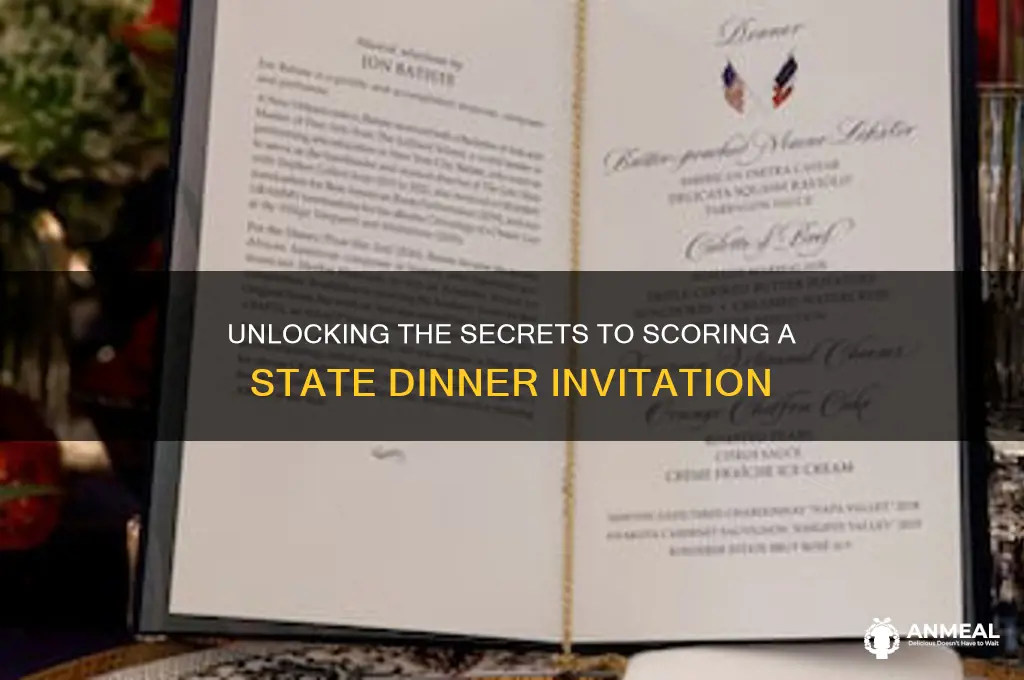 how do you get invited to a state dinner