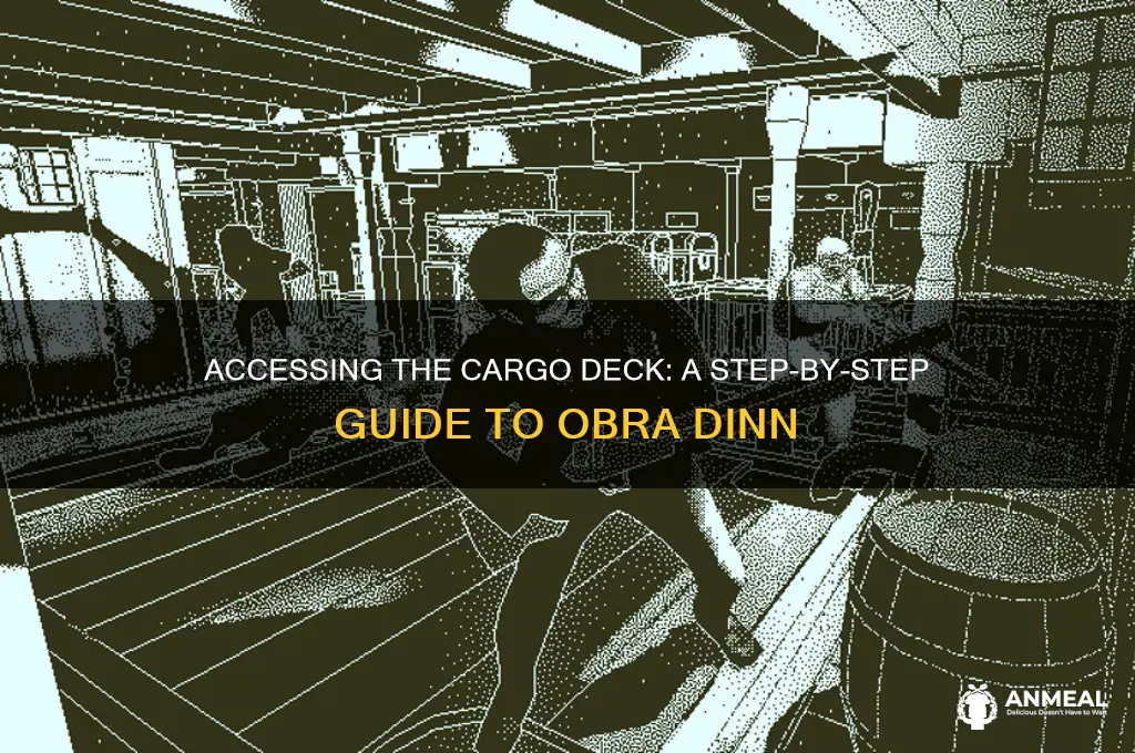how do you get onto the cargo deck obra dinn