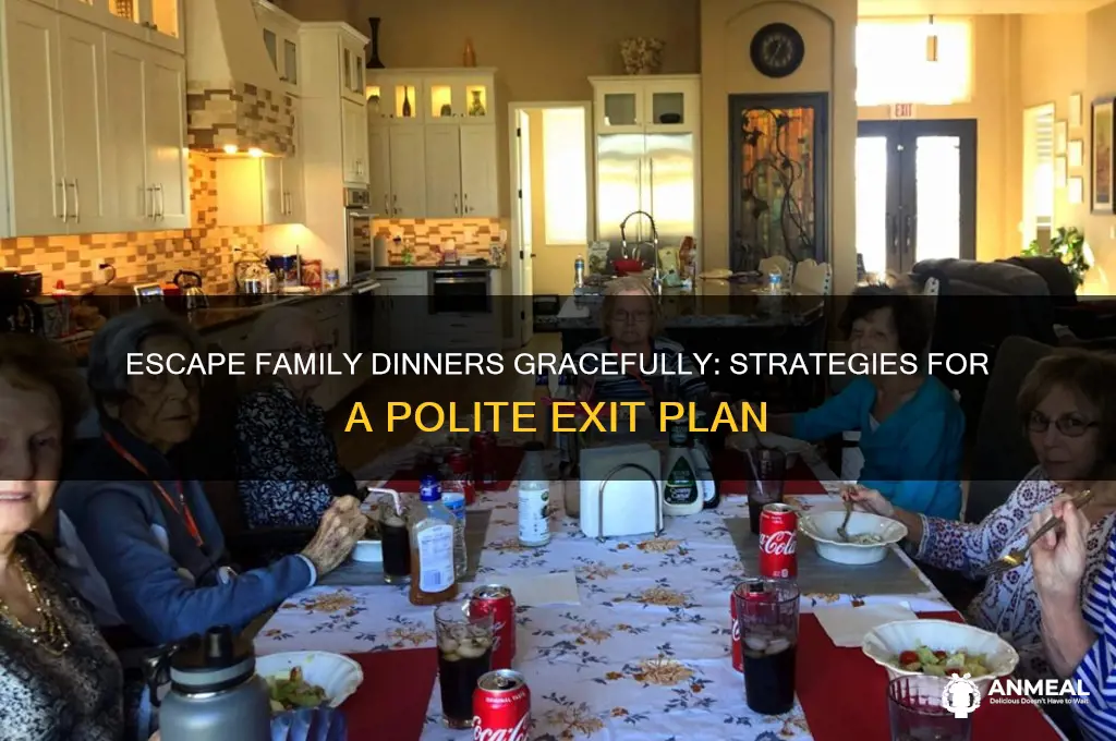 how do you get out of a family dinner