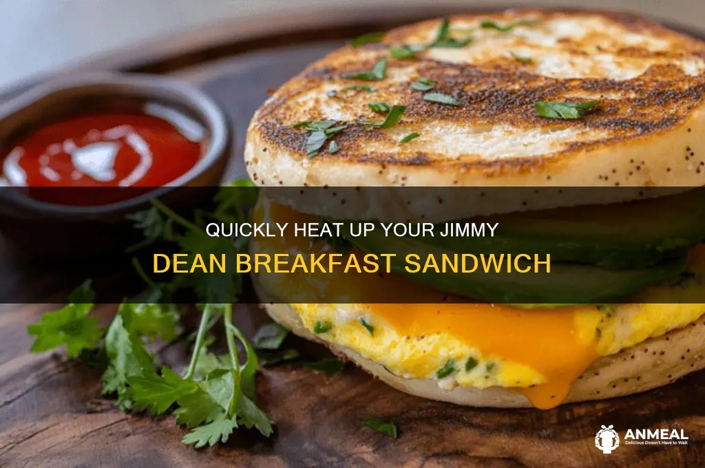 how do you heat up a jimmy dean breakfast sandwich