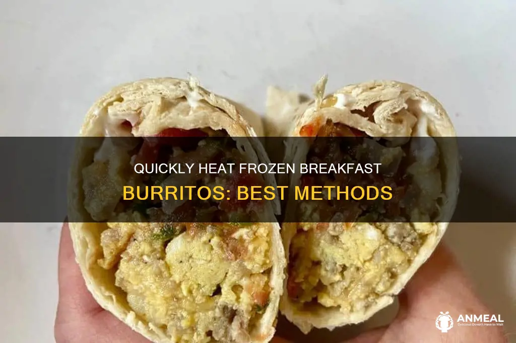 how do you heat up frozen homemade breakfast burritos