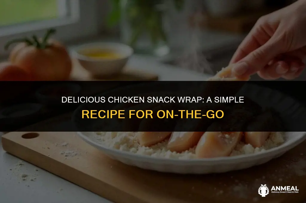 how do you make a chicken snack wrap