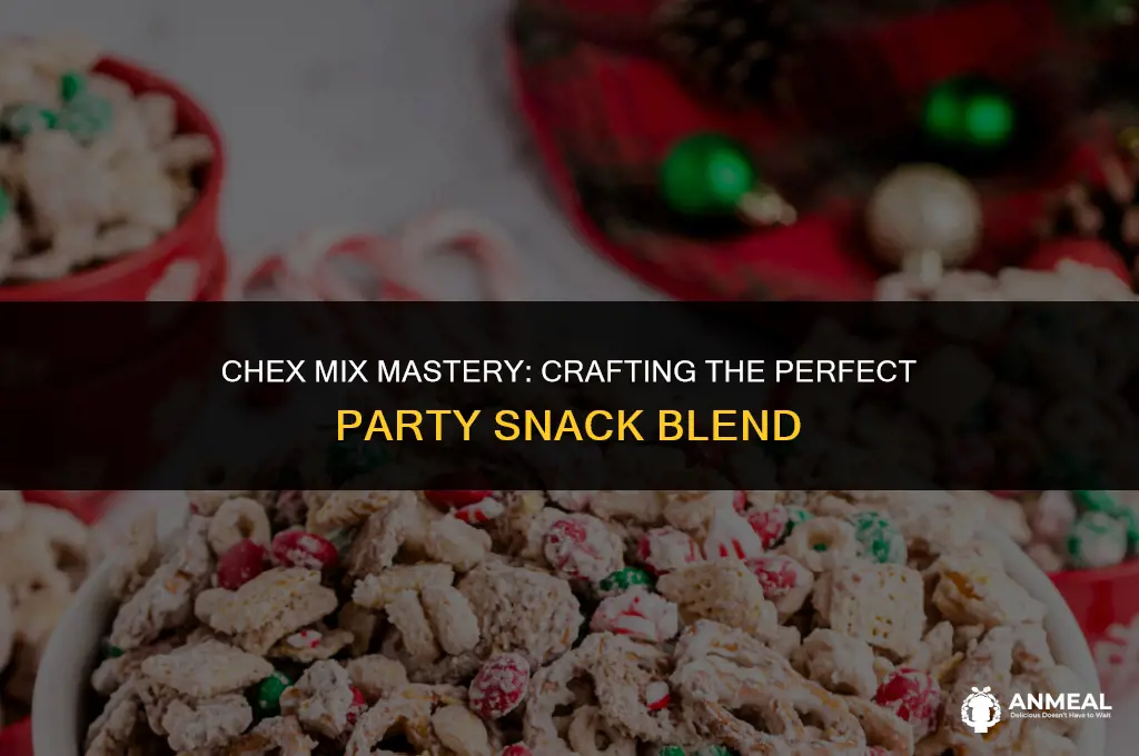 how do you make chex mix snack