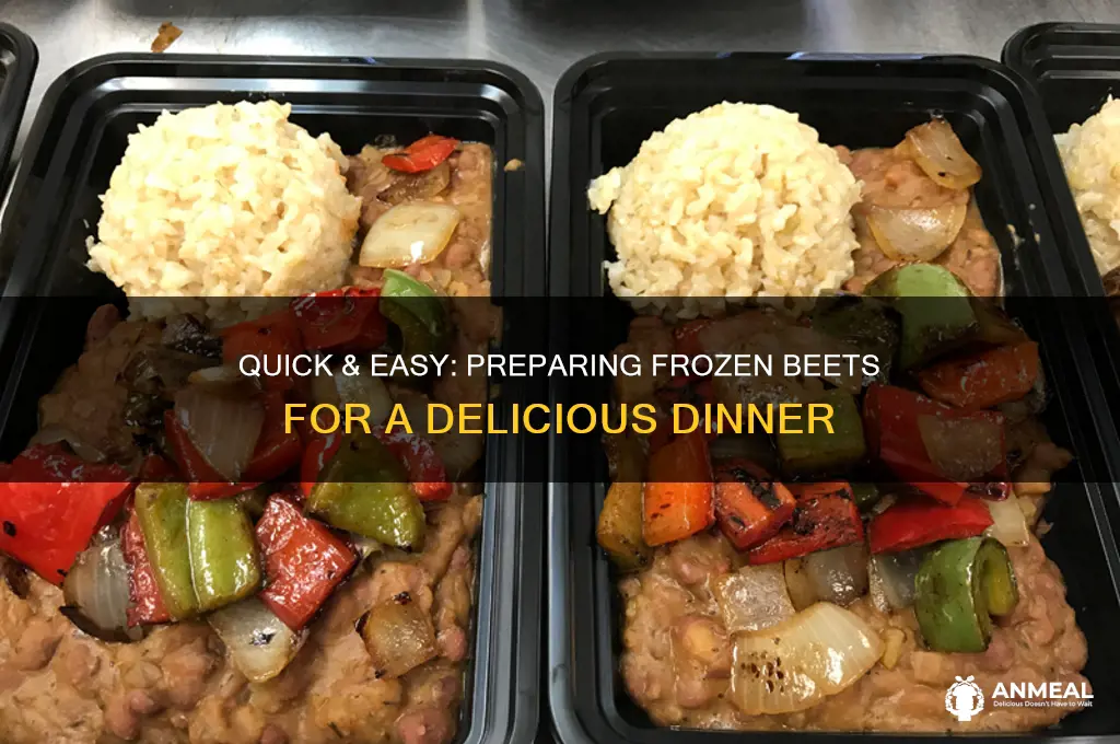 how do you prepare frozen beets for dinner