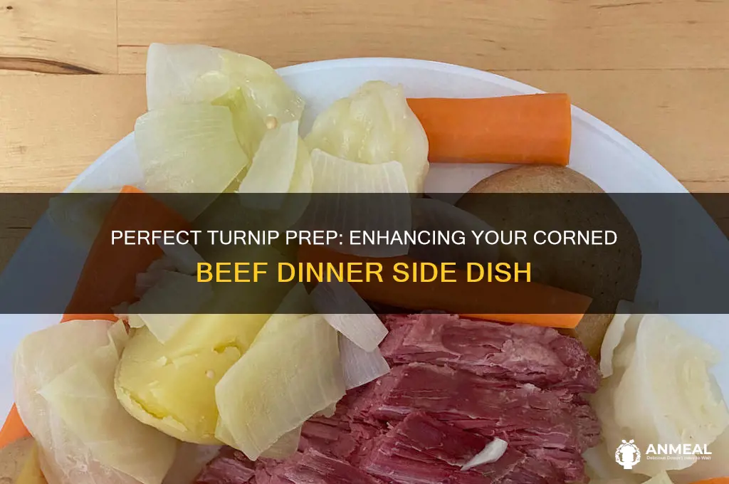 how do you prepare turnip for corned beef dinner