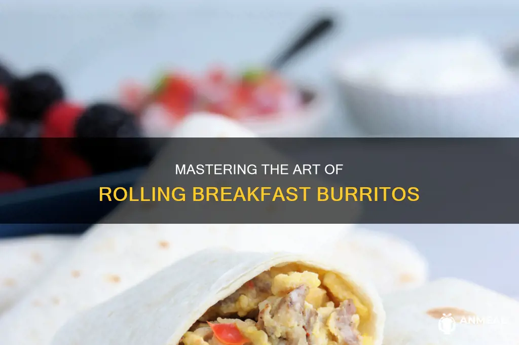 how do you roll a breakfast burrito