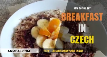 Breakfast in Czech: What's the Translation?