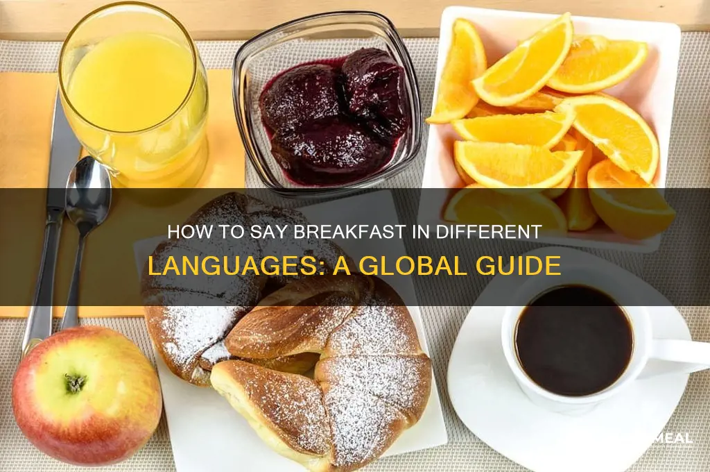 how do you say breakfast