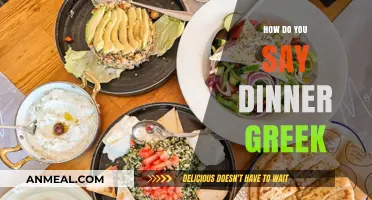 How to Say 'Dinner' in Greek: A Quick Language Guide