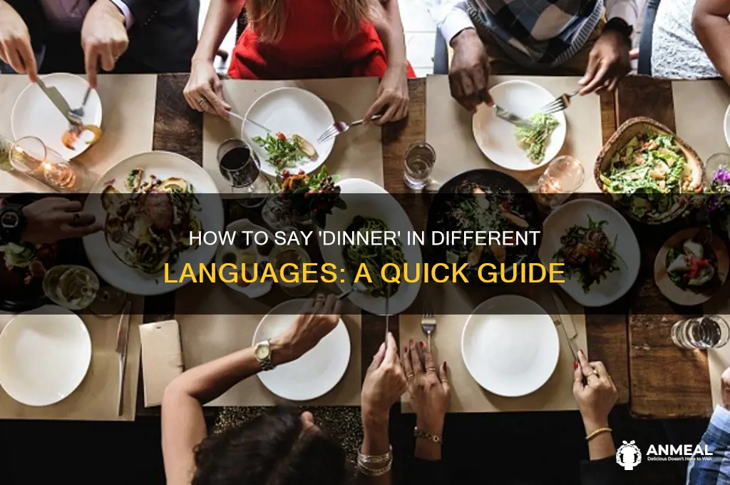 how do you say dinner i also