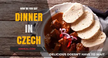 How to Say Dinner in Czech: A Quick Language Guide