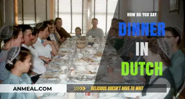 How to Say Dinner in Dutch: A Quick Language Guide