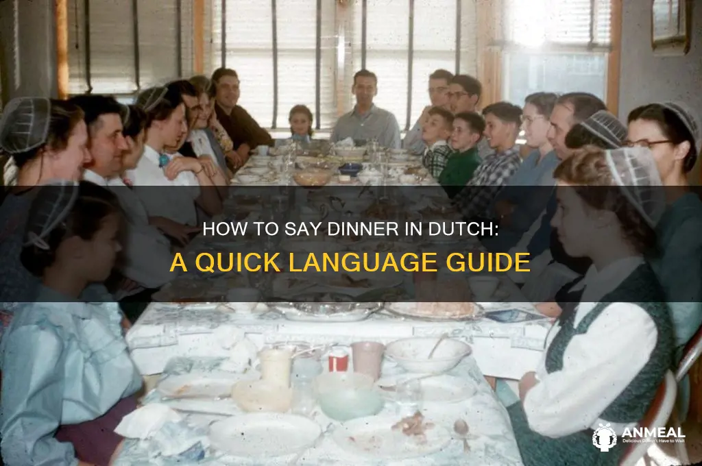 how do you say dinner in dutch
