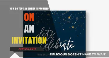 Dinner Included: Crafting Invitations That Clearly Offer Meals
