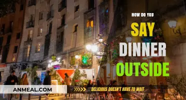 Dining Al Fresco: How to Say 'Dinner Outside' in Different Languages
