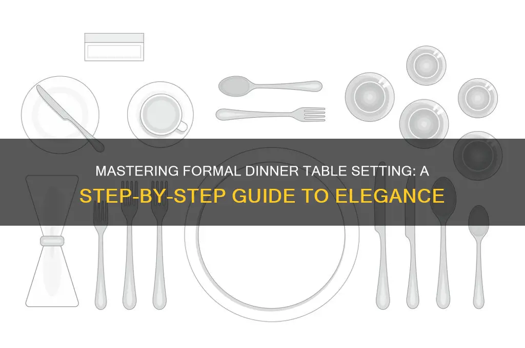 how do you set a table for a formal dinner