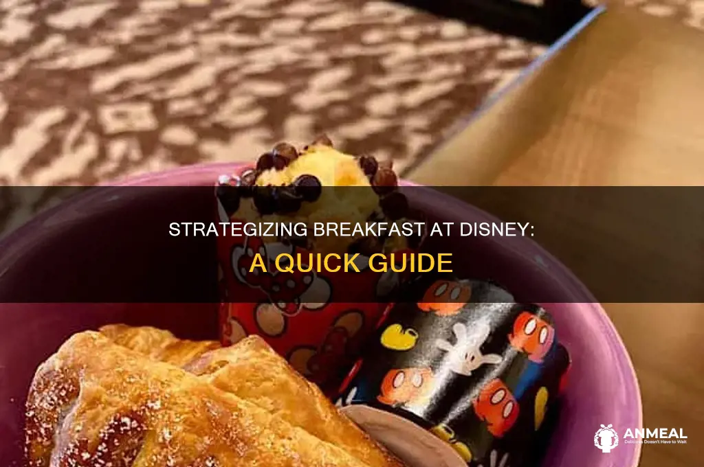 how do you set up breakfast at disney
