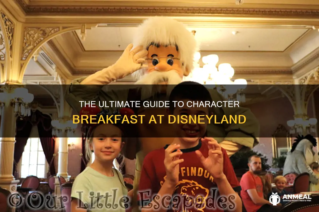 how do you set up character breakfast at disneyland