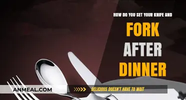 Proper Table Etiquette: Setting Your Knife and Fork Post-Dinner