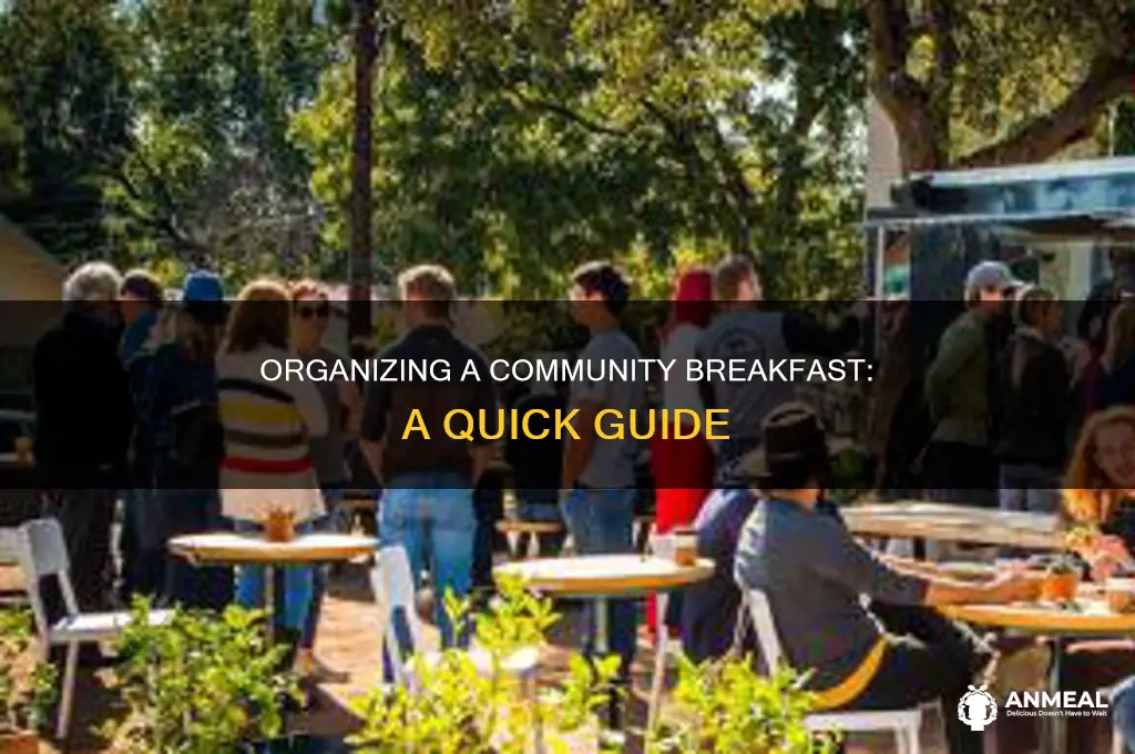 how do you setup a community breakfast