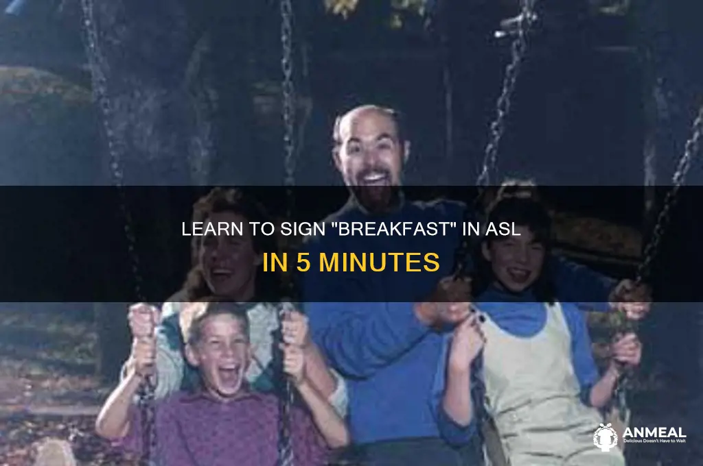 how do you sign breakfast in asl