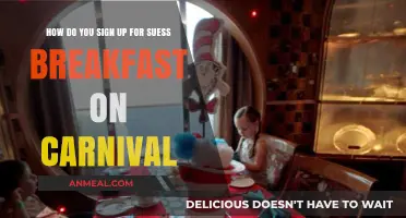 Carnival Suess Breakfast: How to Sign Up