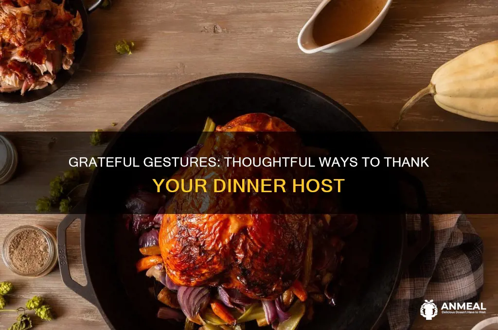 how do you thank someone for hosting dinner