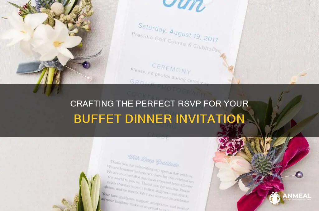 how do you word an rsvp for a buffet dinner