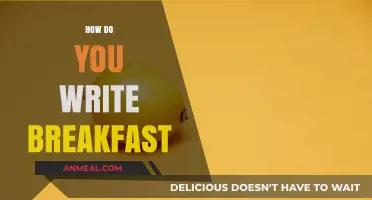 Mastering the Art of Writing Breakfast: Tips and Techniques