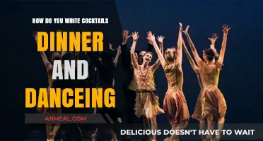 Crafting the Perfect Evening: Writing Cocktails, Dinner, and Dancing