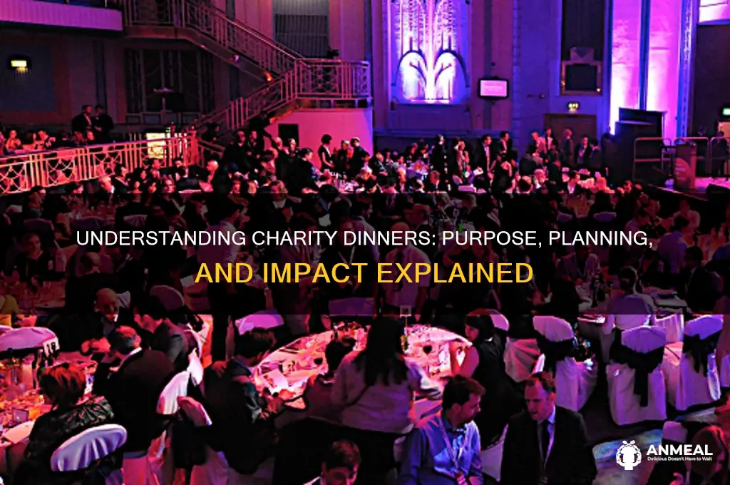 how does a charity dinner work