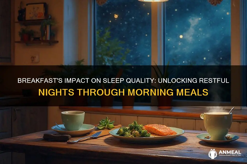 how does breakfast affect sleep