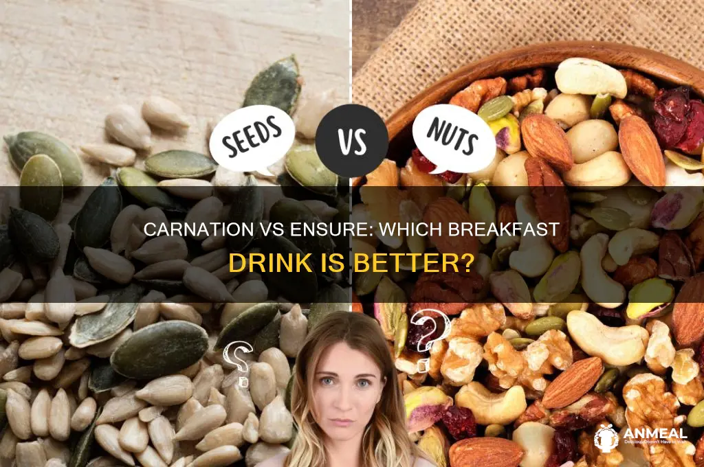how does carnation instant breakfast compare to ensure
