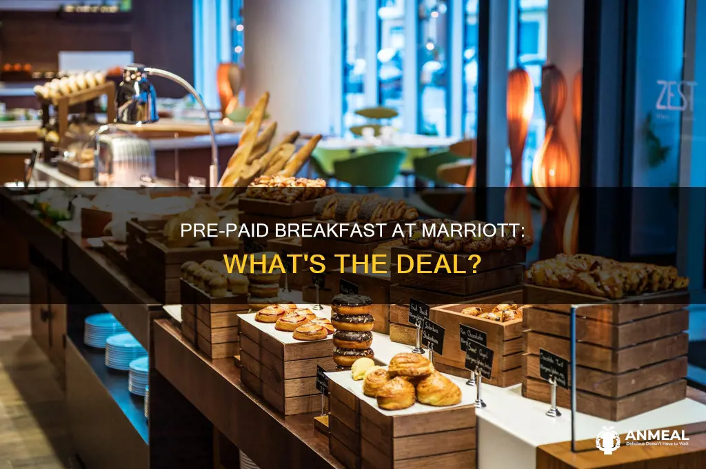 how does pre paid breakfast work at the marriott