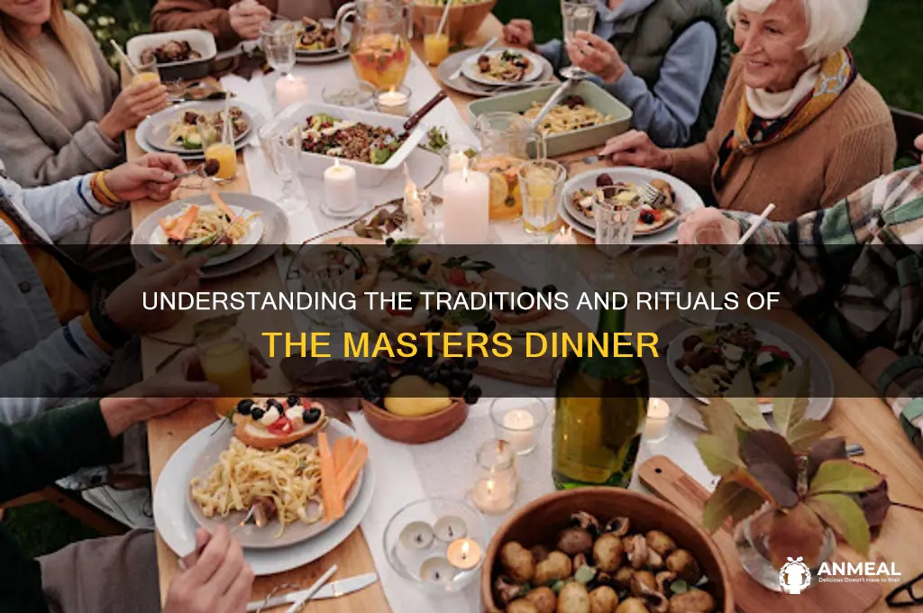 how does the masters dinner work