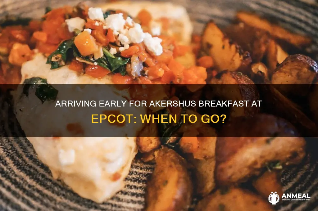 how early should i get to epcot for akershus breakfast