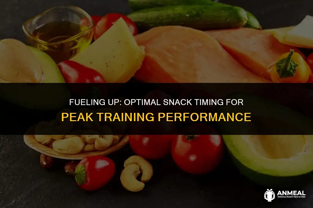 how early should you eat a snack before training