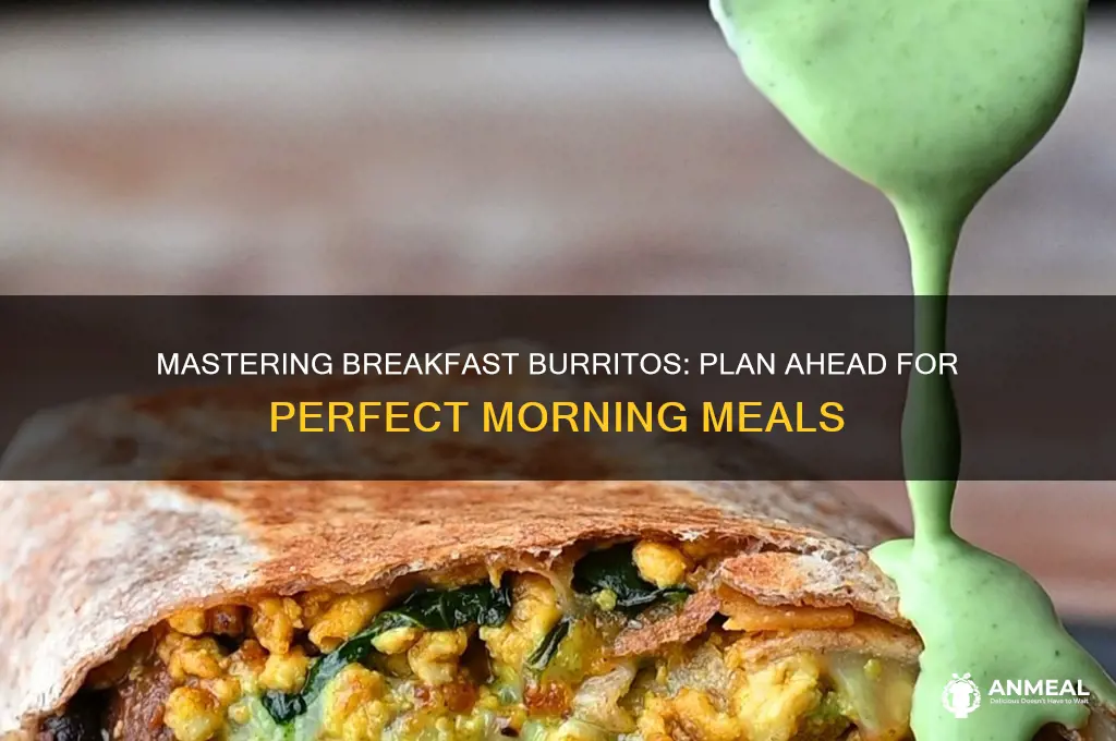how far ahead breakfast burrito