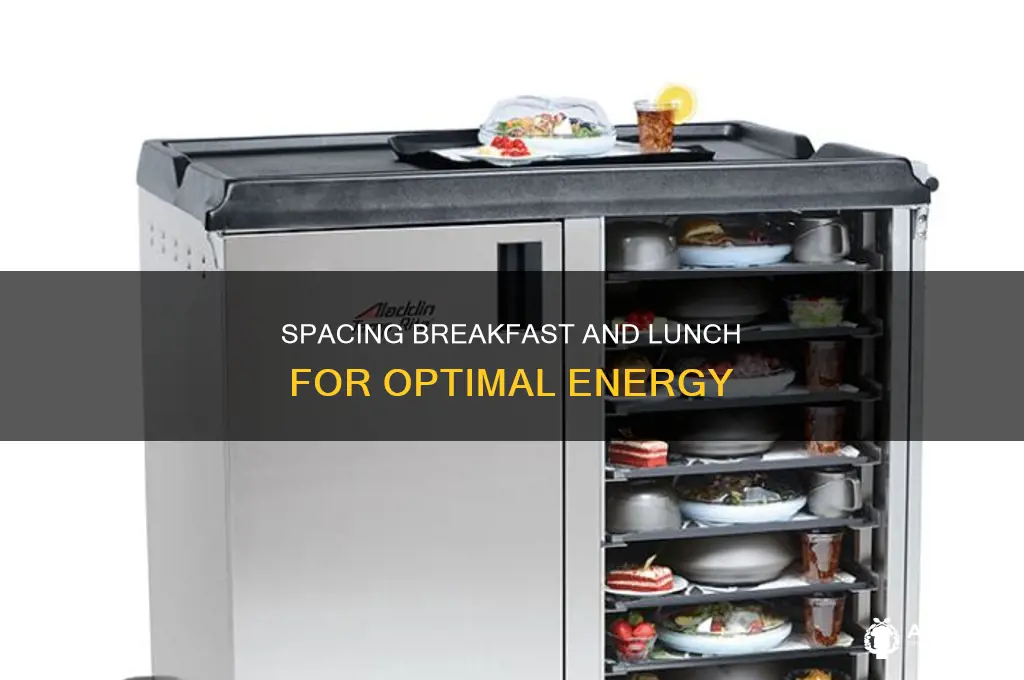 how far apart should breakfast and lunch be