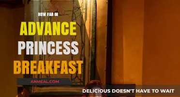 Plan Your Magical Princess Breakfast in Advance